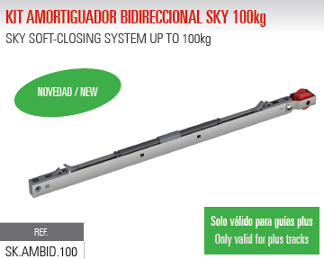 Kit Amortiguador Bidireccional Sky 100kg SK.AMBID100