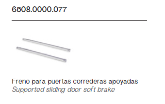Freno de Puertas Correderas Apoyadas 6508.0000.077