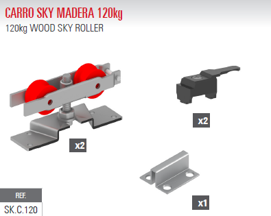 Carro Sky Madera 120kg SK.C.120