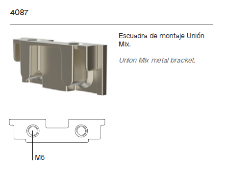 Escuadra de Montaje Unión Mix 4087
