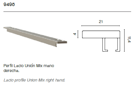 Perfil Superior e Inferior 9495 y 9496
