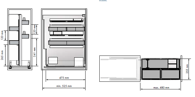 Despensero Cajón 480mm