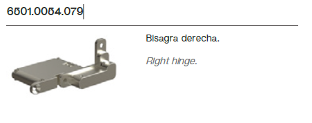 Bisagra Derecha 6501.0054.079