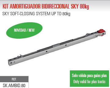 Kit Amortiguador Bidireccional Sky 80kg SK.AMBID.80