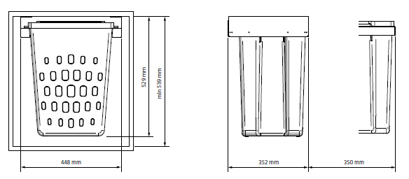Tolva Ropa Extraíble 448mm