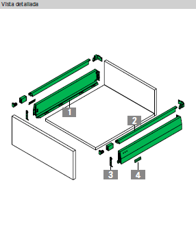 Cacerolero H90 con varilla rectangular