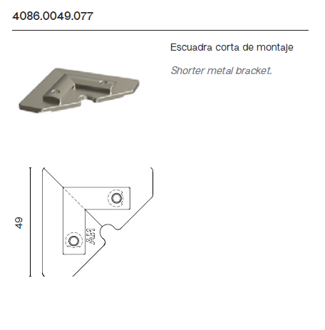 Escuadra de Montaje 4086.0049.077