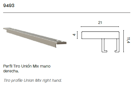 Perfil Superior e Inferior 9493 y 9494
