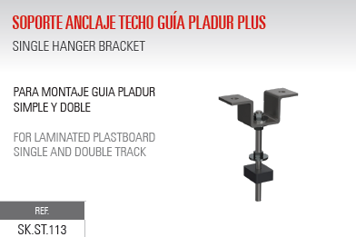 Soporte de Anclaje a Techo Guias Pladur Plus