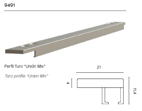 Perfil Superior e Inferior 9491