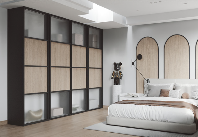 Perfil Lateral de Puerta Corredera Cuatro Collection