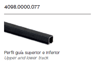 Perfil Guía Superior e Inferior 4098.0000.077