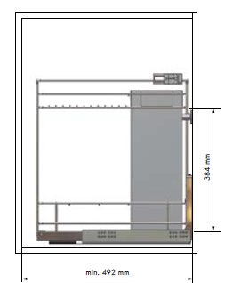 Botellero Panero Extraíble 376mm