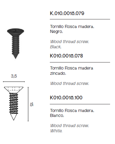 Tornillo K.010.0015