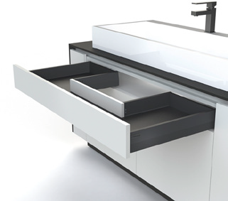 Cajón bajo fregadero con recorte