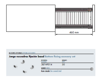 Tolva Ropa Extraíble 492mm