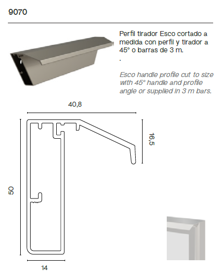 Perfiles Esco Collection