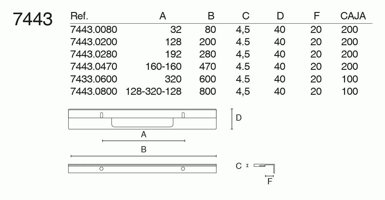 Tirador Kirpik 7443 19mm