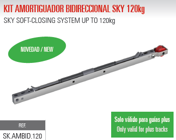 Kit Amortiguador Bidireccional Sky 120kg SK.AMBID120