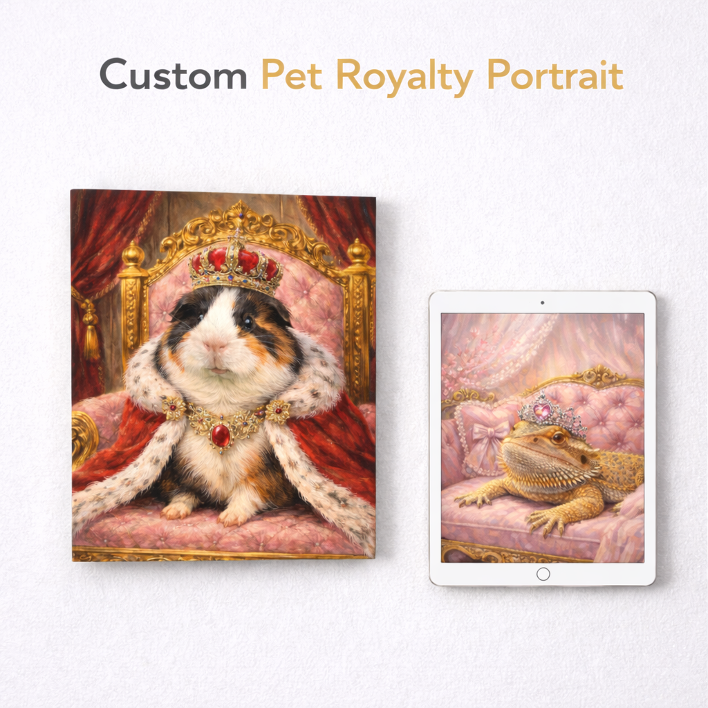 Custom Pet Royalty Portrait