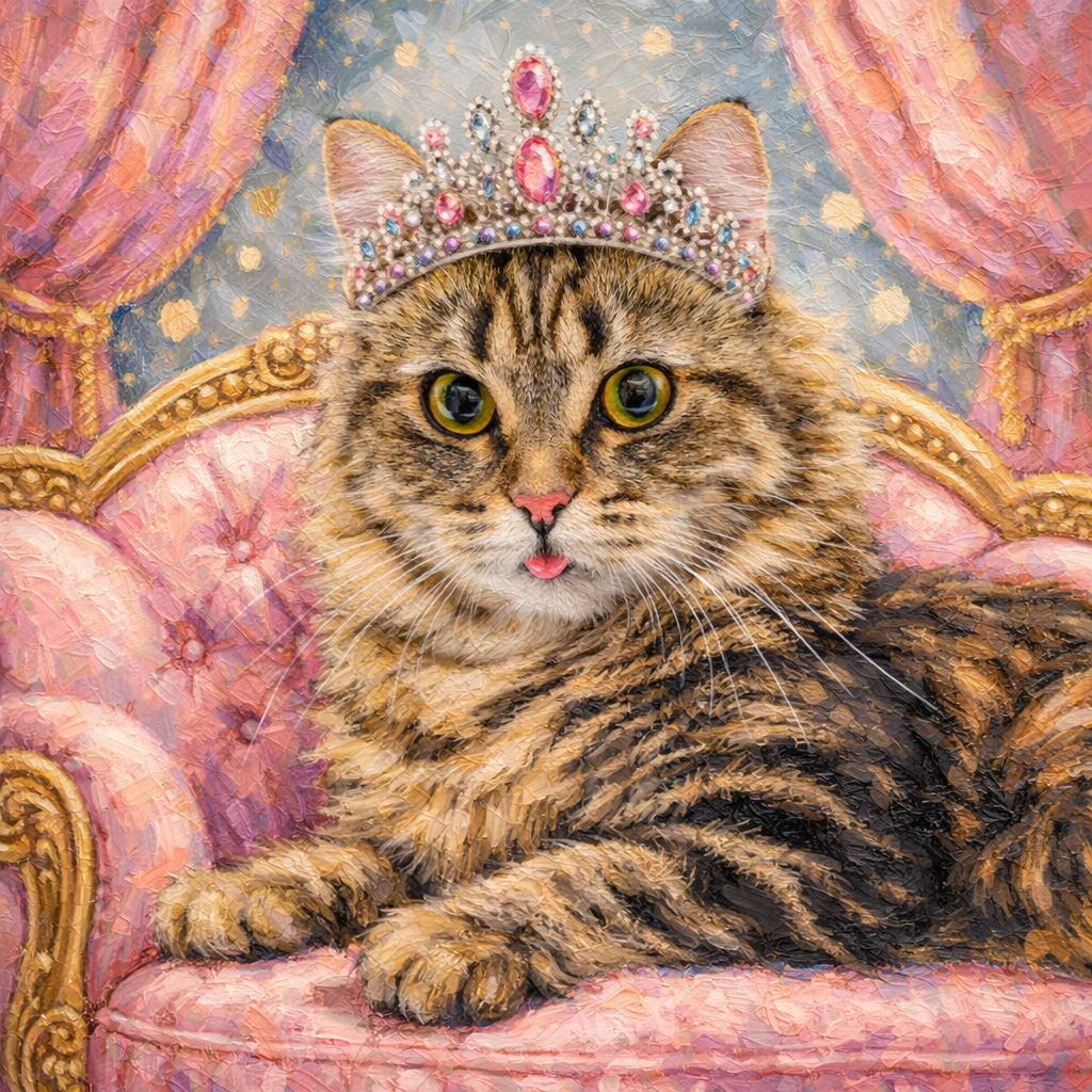 Custom Pet Royalty Portrait