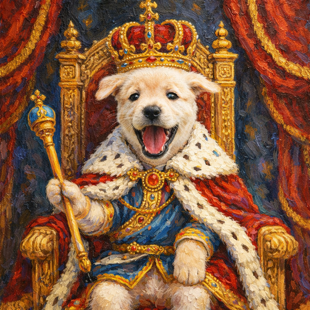 Custom Pet Royalty Portrait