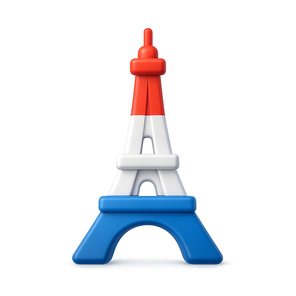 Eiffel Tower - flag color