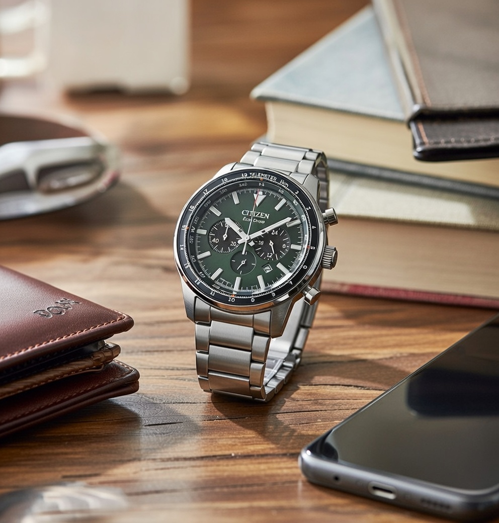 Citizen Eco-Drive Telemeter Chronograph Watch (CA4500-91X)