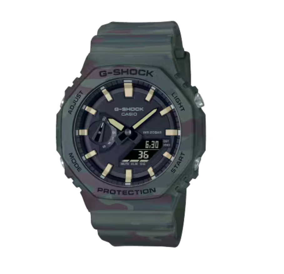 Casio G-Shock Limited Edition Camouflage Watch – Interchangeable Bezel & Band “CasiOak” Set