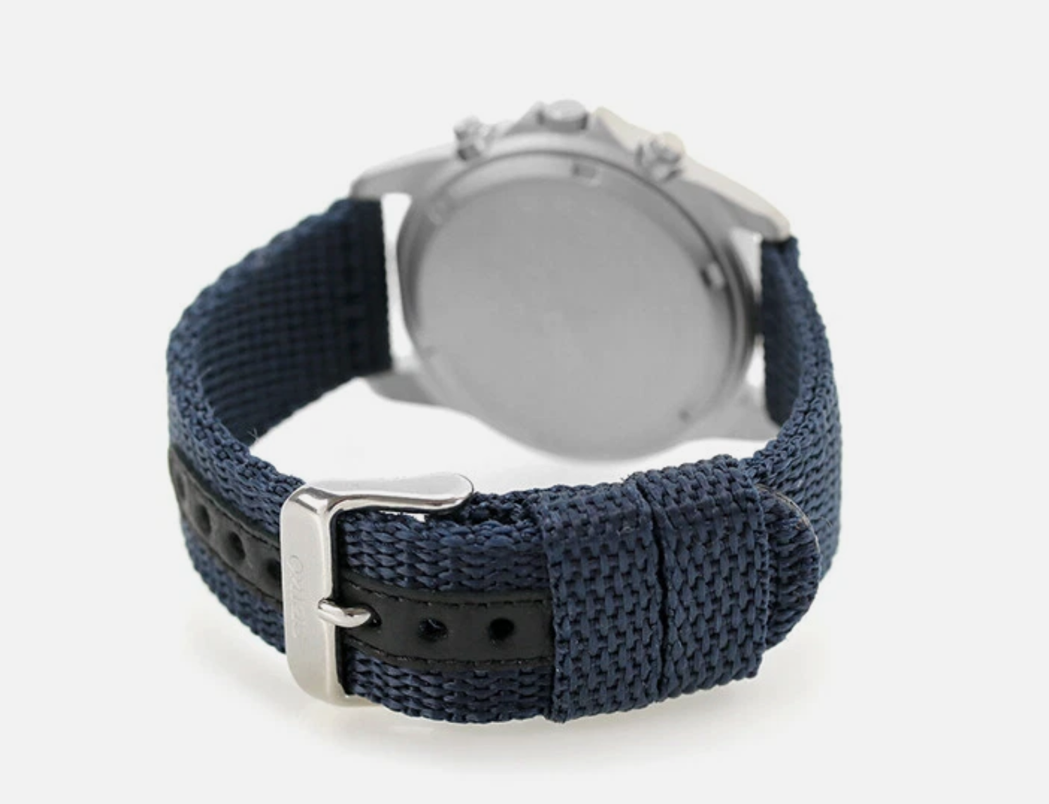 Seiko Chronograph Blue Nylon Watch SND379R