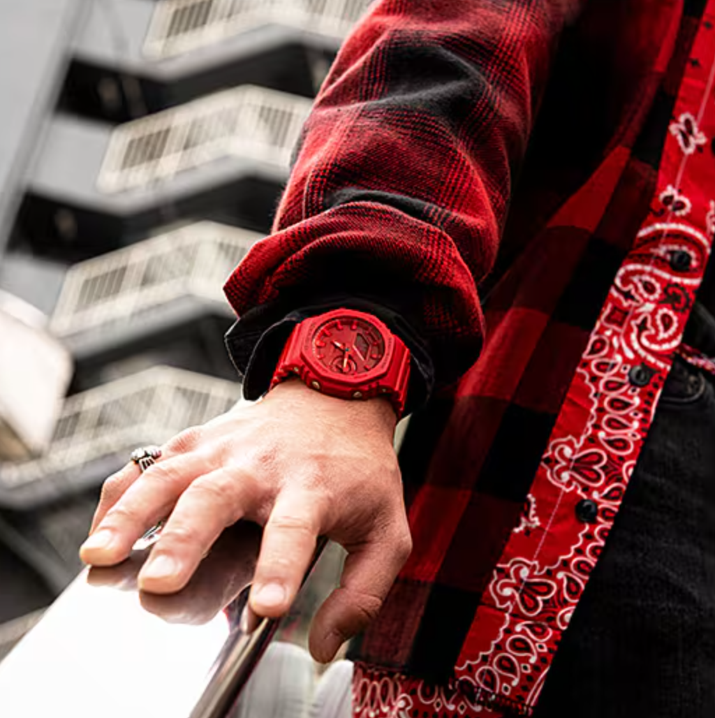 Casio G-Shock Red “CasiOak” – Slim Carbon Core Guard 200M Watch