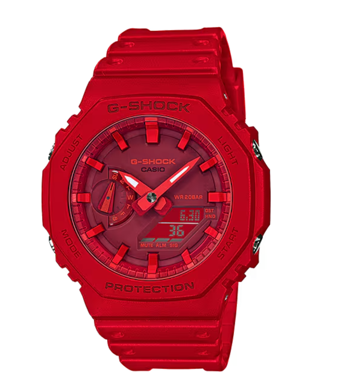 Casio G-Shock Red “CasiOak” – Slim Carbon Core Guard 200M Watch