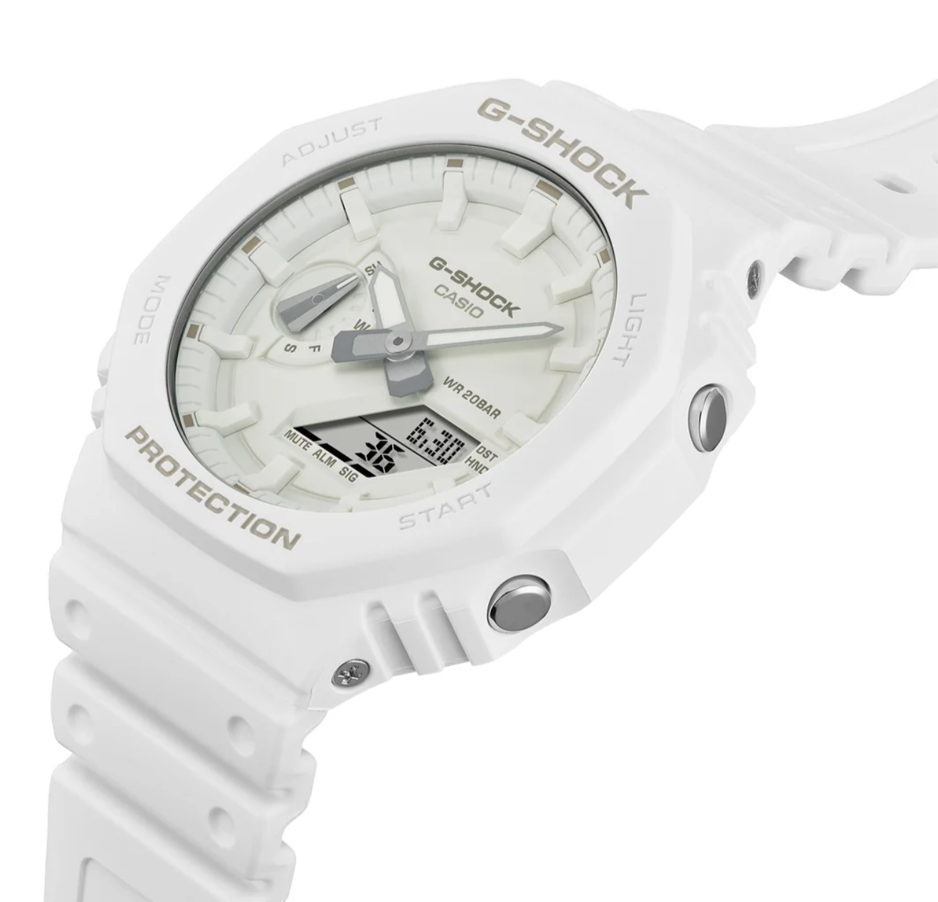 Casio G-Shock White “CasiOak” – Slim Carbon Core Guard 200M Watch