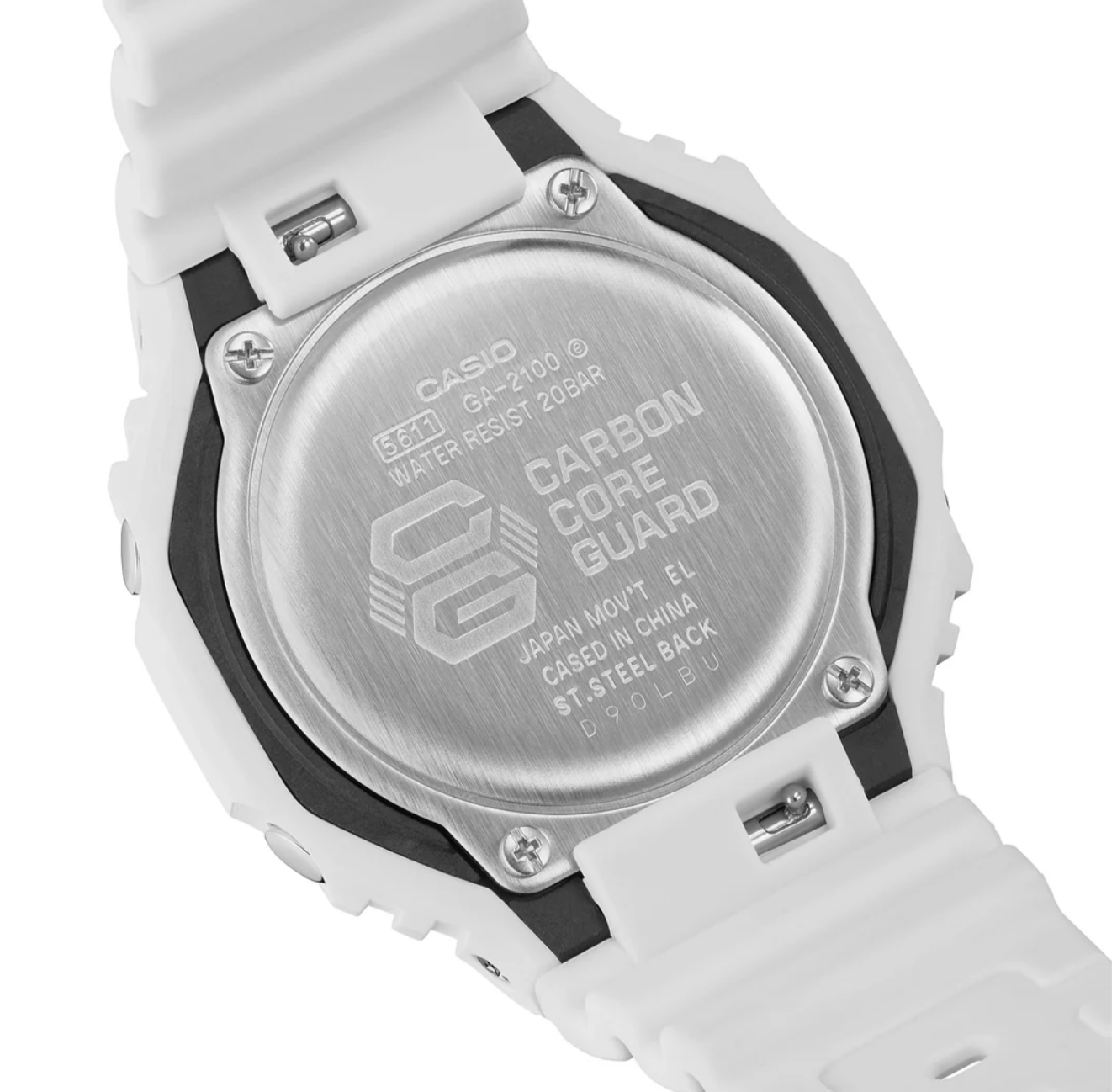 Casio G-Shock White “CasiOak” – Slim Carbon Core Guard 200M Watch