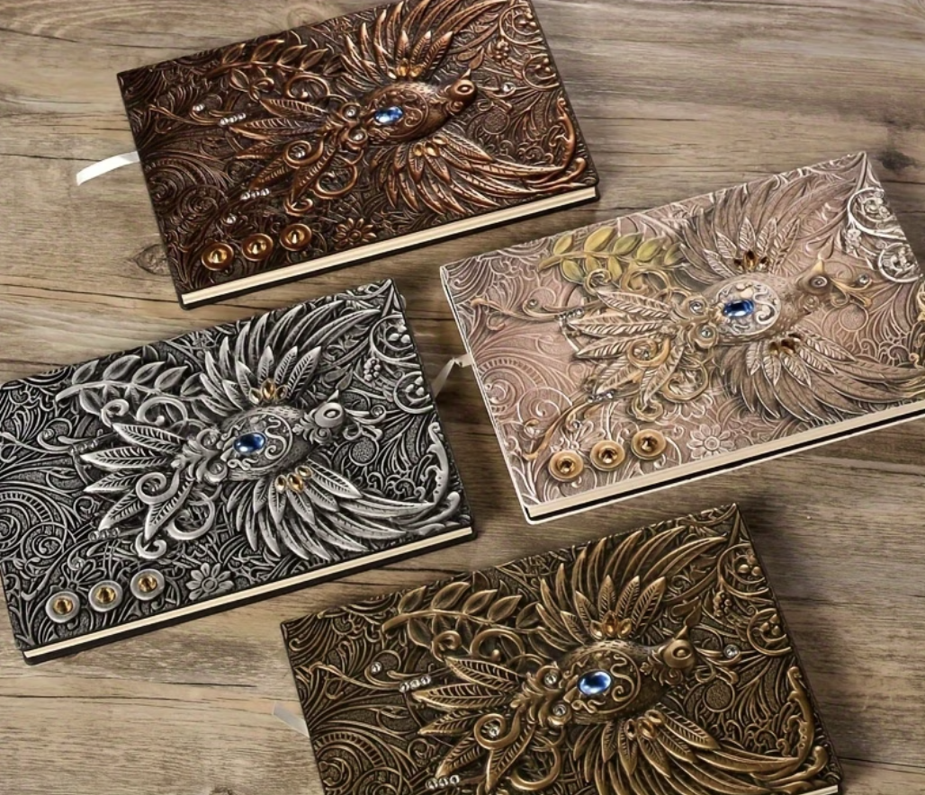 Embossed Phoenix Journal