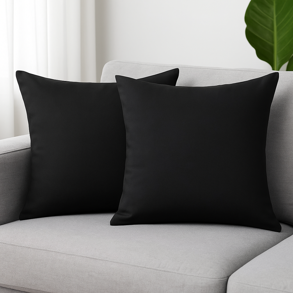 Black Decorative Throw Pillows