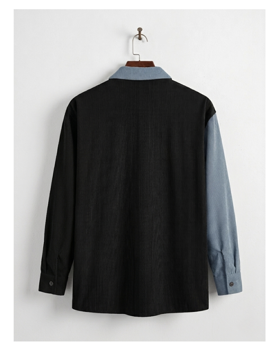Two-Tone Corduroy Shirt
