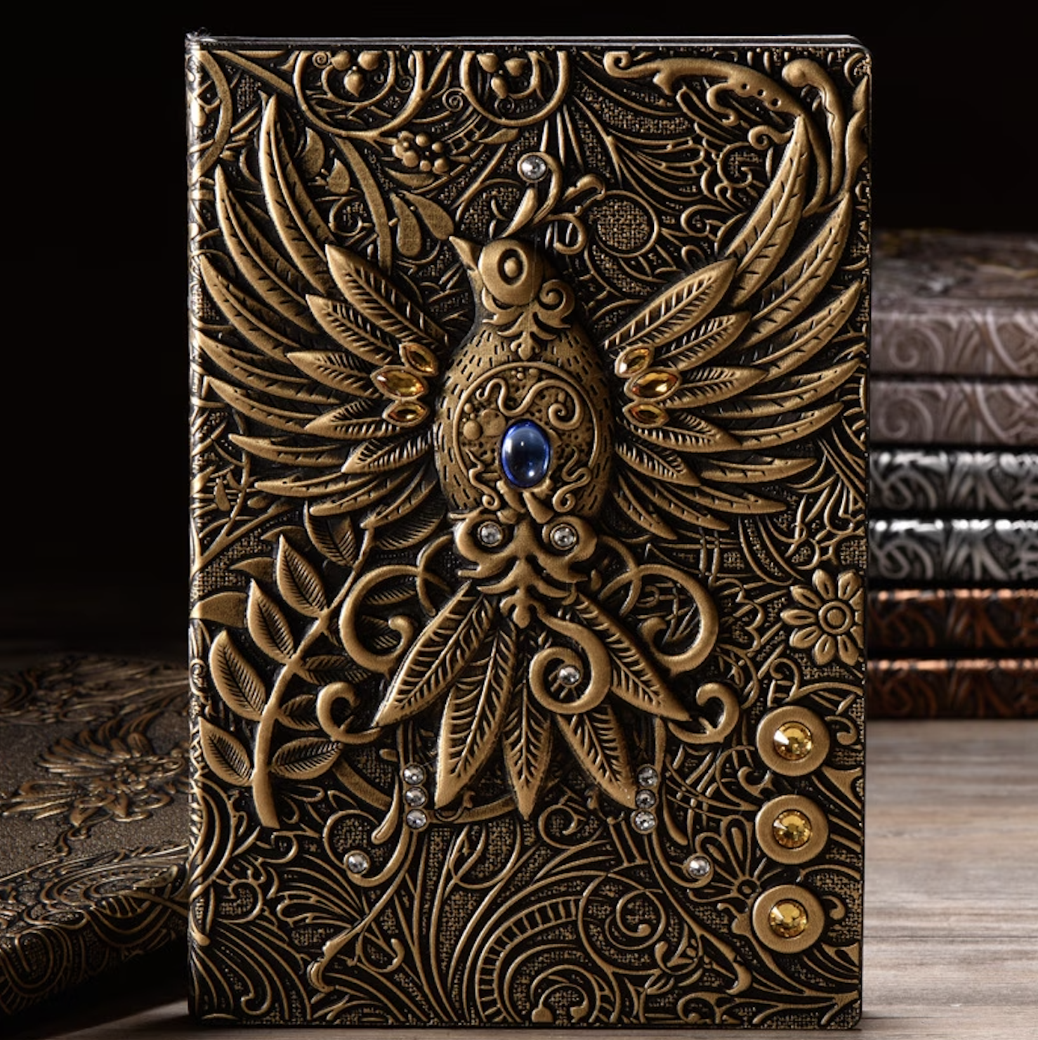 Embossed Phoenix Journal
