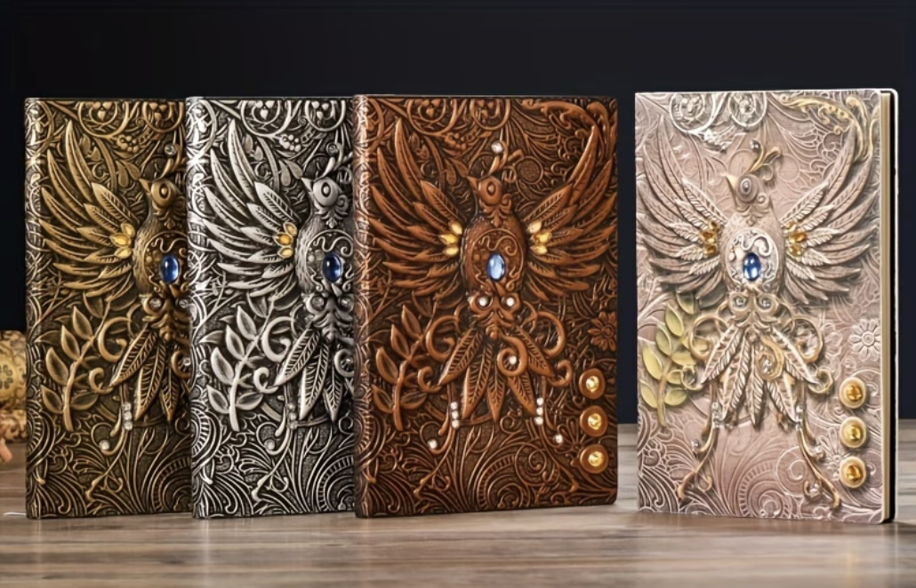 Embossed Phoenix Journal
