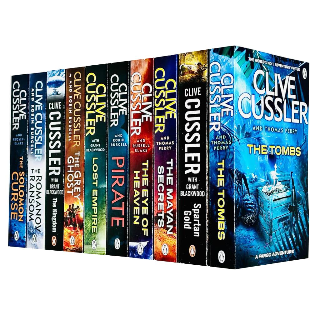 Clive Cussler Fargo Adventures Collection 10 Book Set