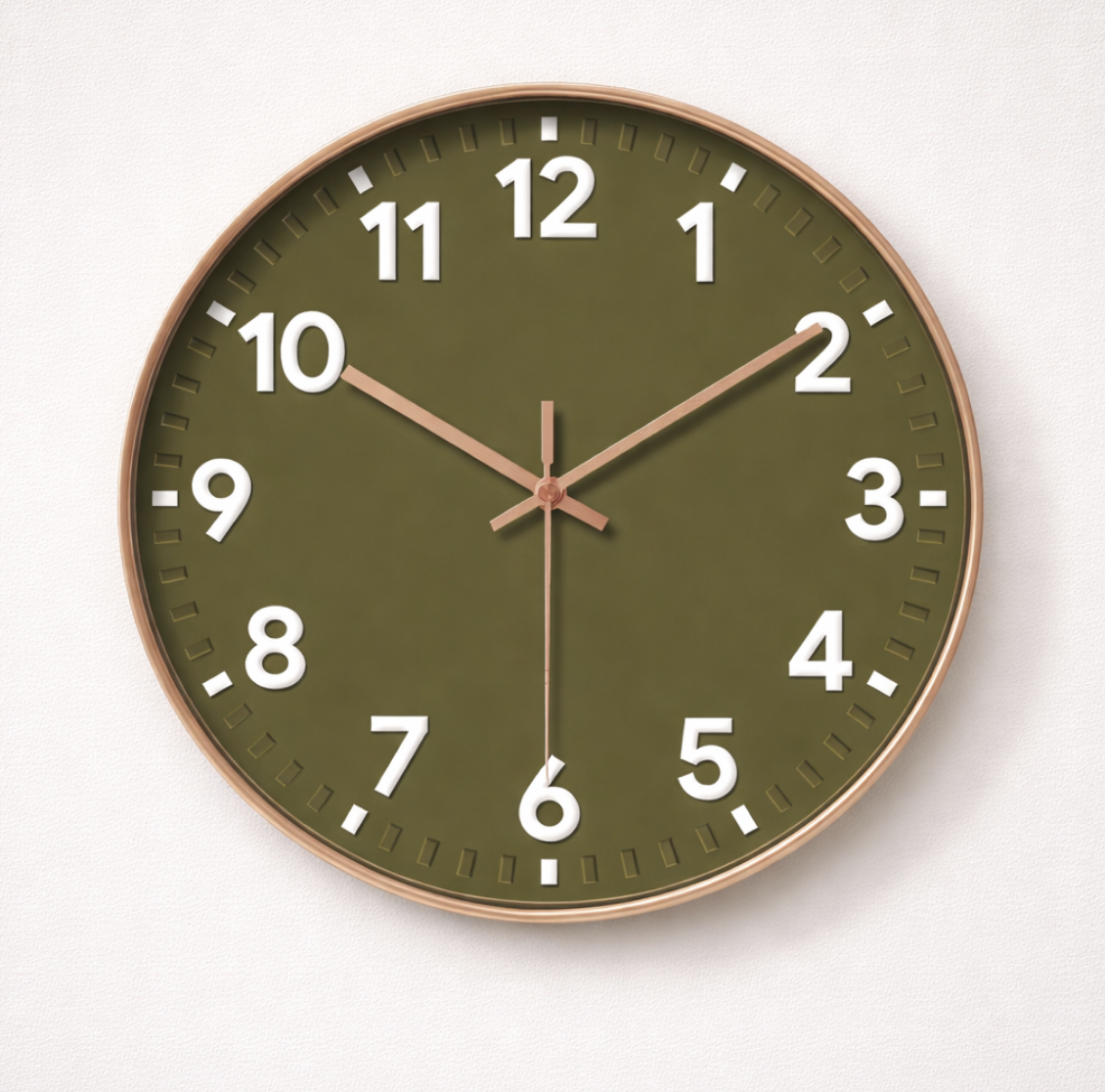 Urban Moss Minimalist Wall Clock