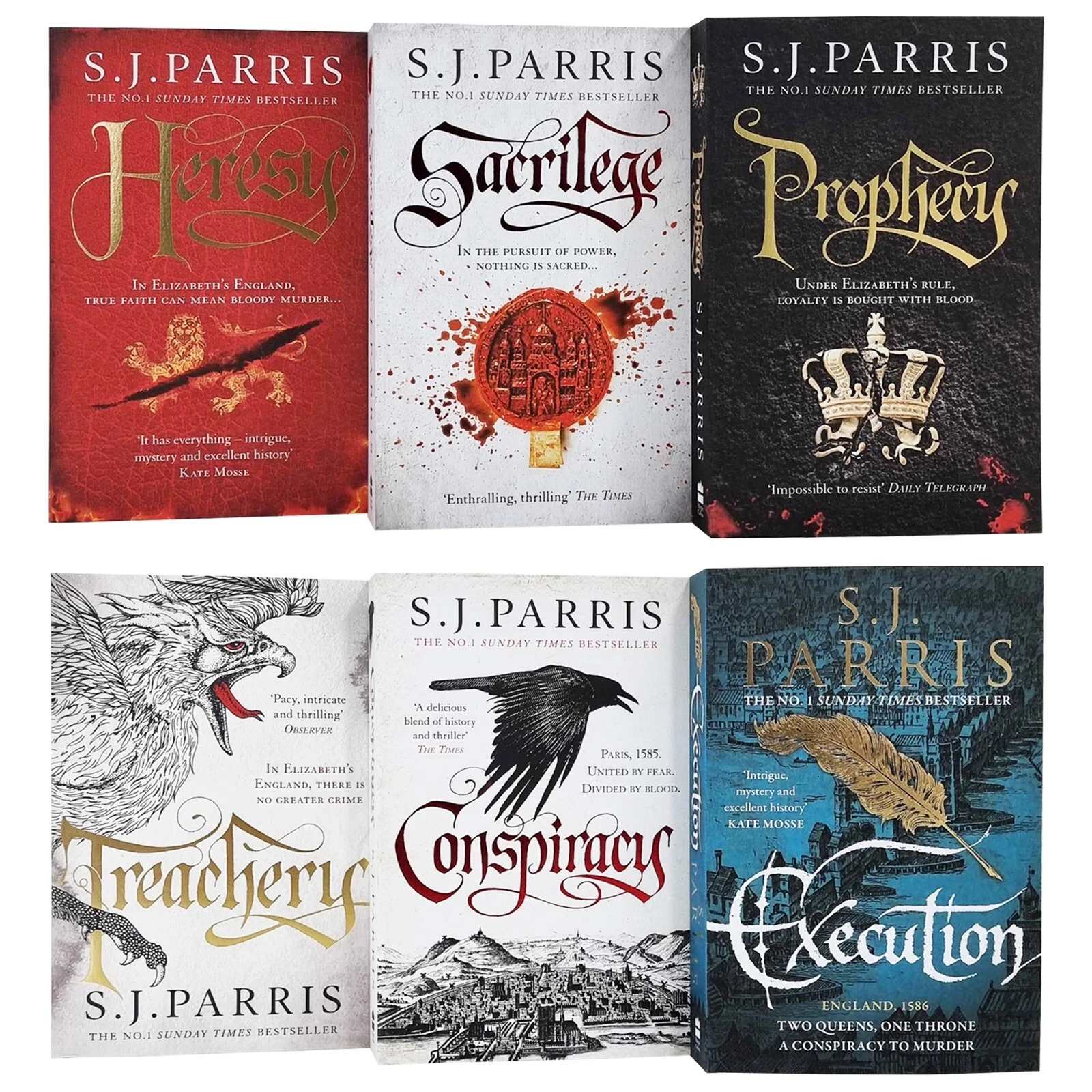 S.J. Parris Series 6 Book Set