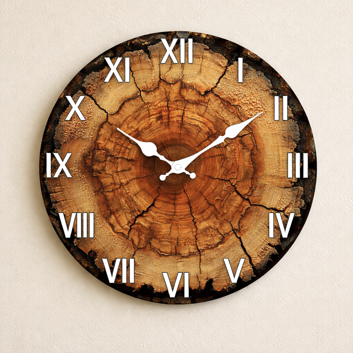 Wood Slice Wall Clock