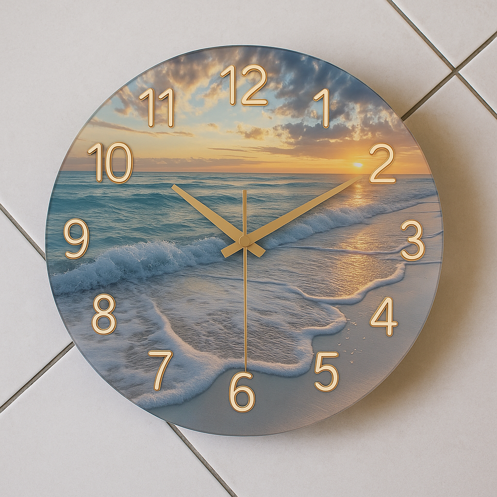 Beach Sunset Wall Clock