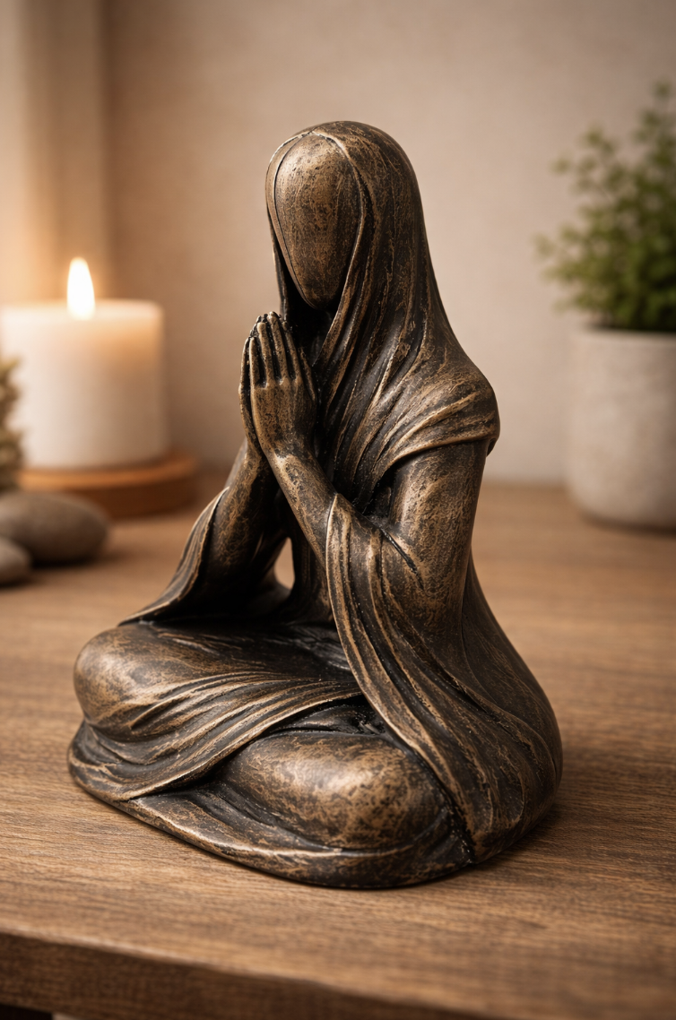 Serene Monk Statue