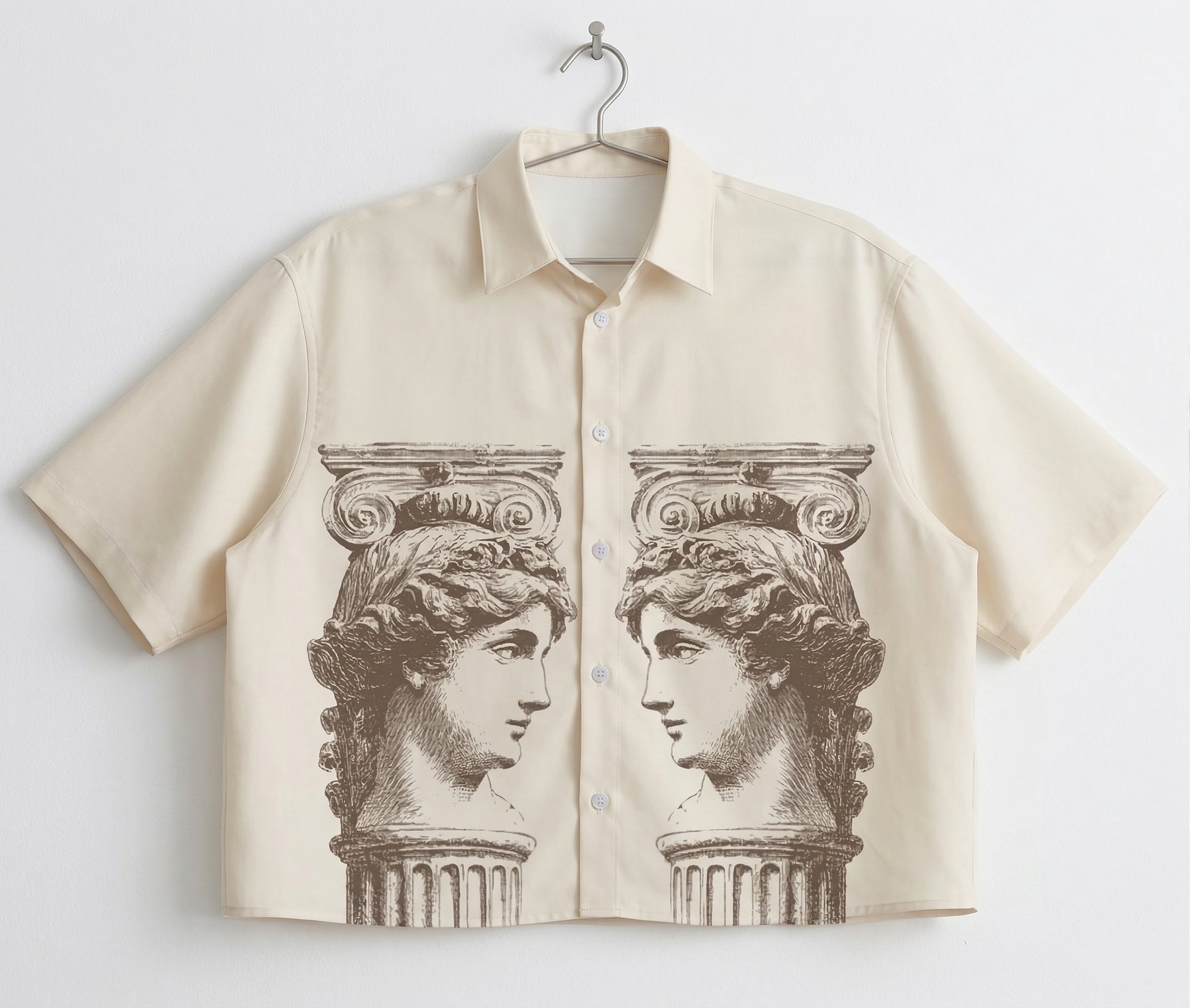 Architectural Print Short Sleeve Shirt