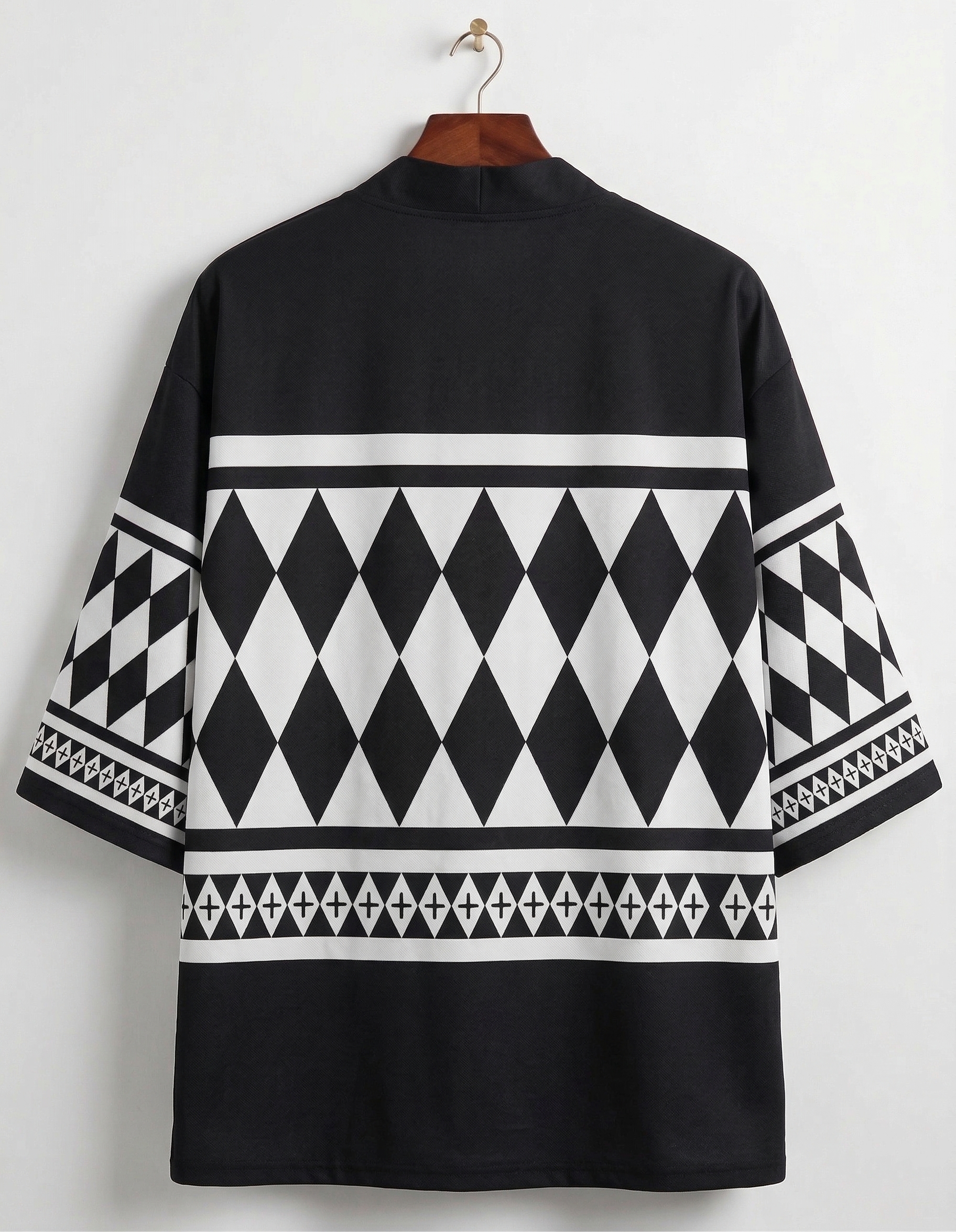 Geometric Pattern Kimono Jacket