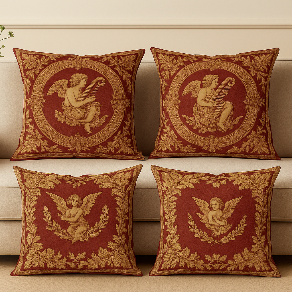 Vintage Cherub Decorative Pillows
