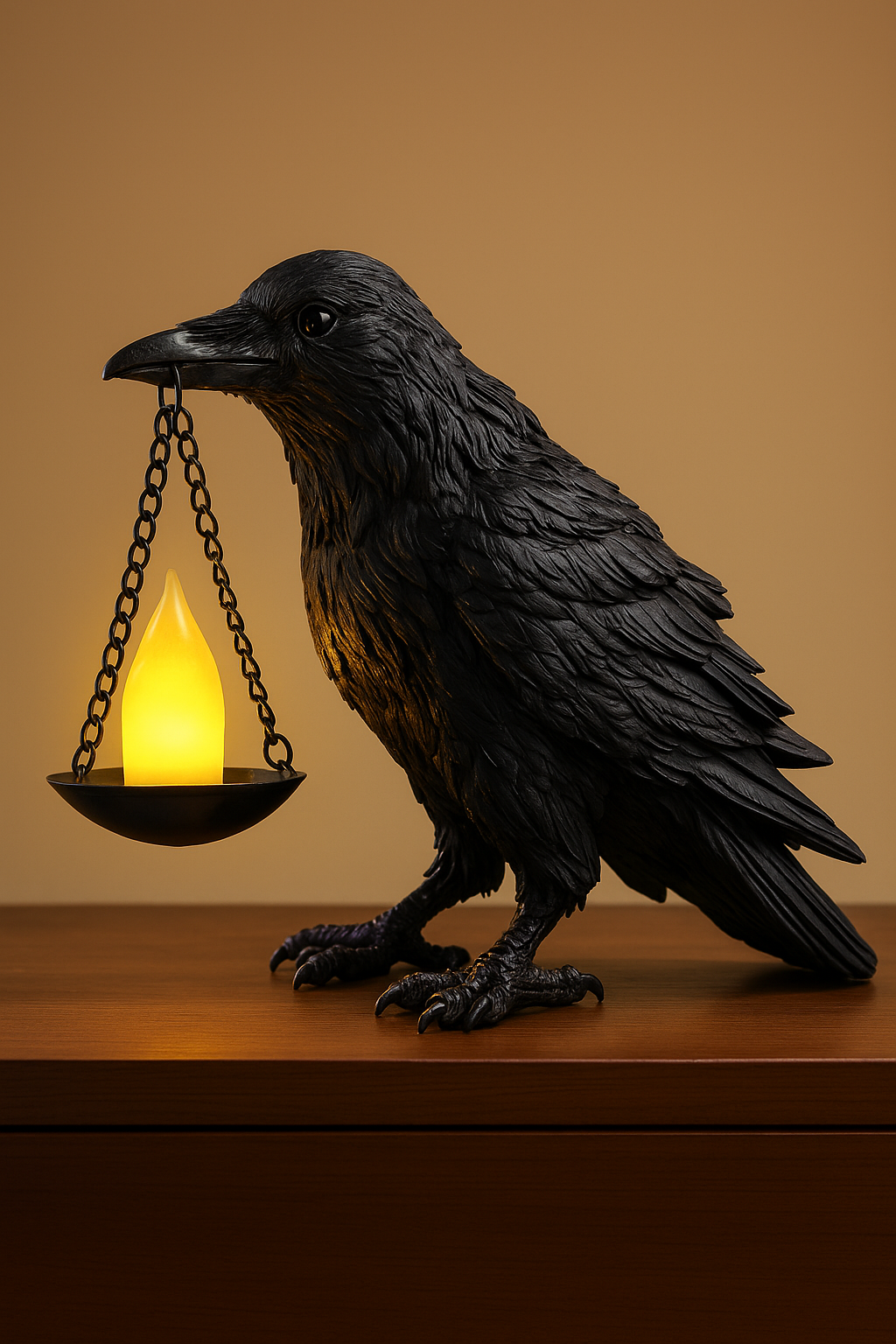 Gothic Raven LED Candle Light