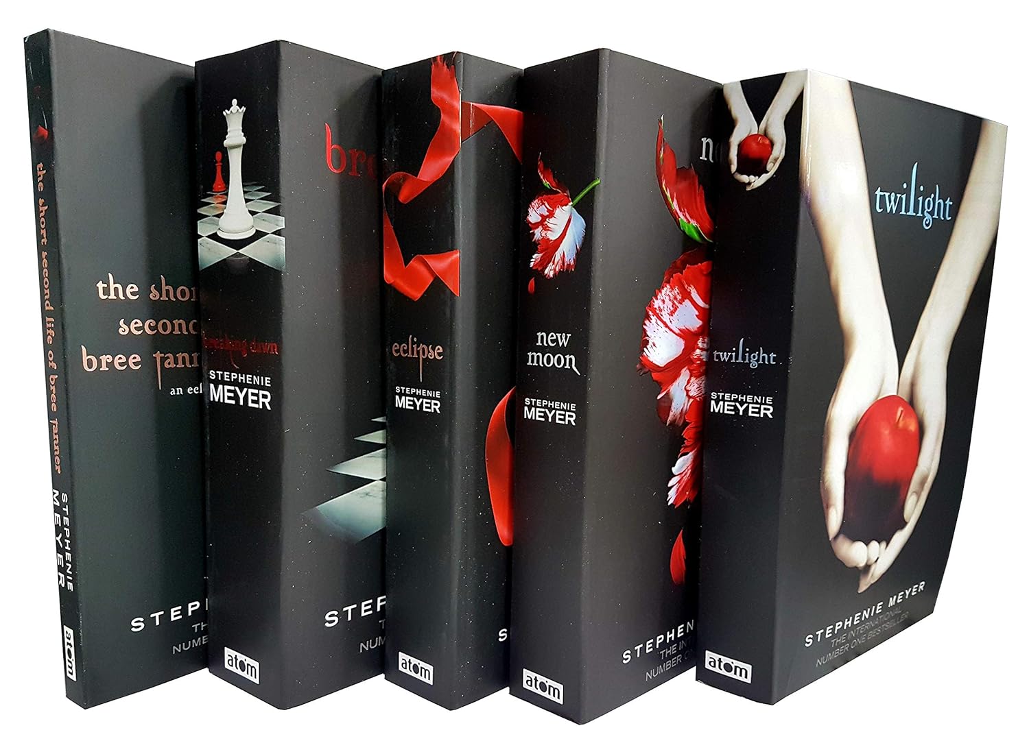 Twilight Saga Black Cover Stephenie Meyer 5 Book Collection set